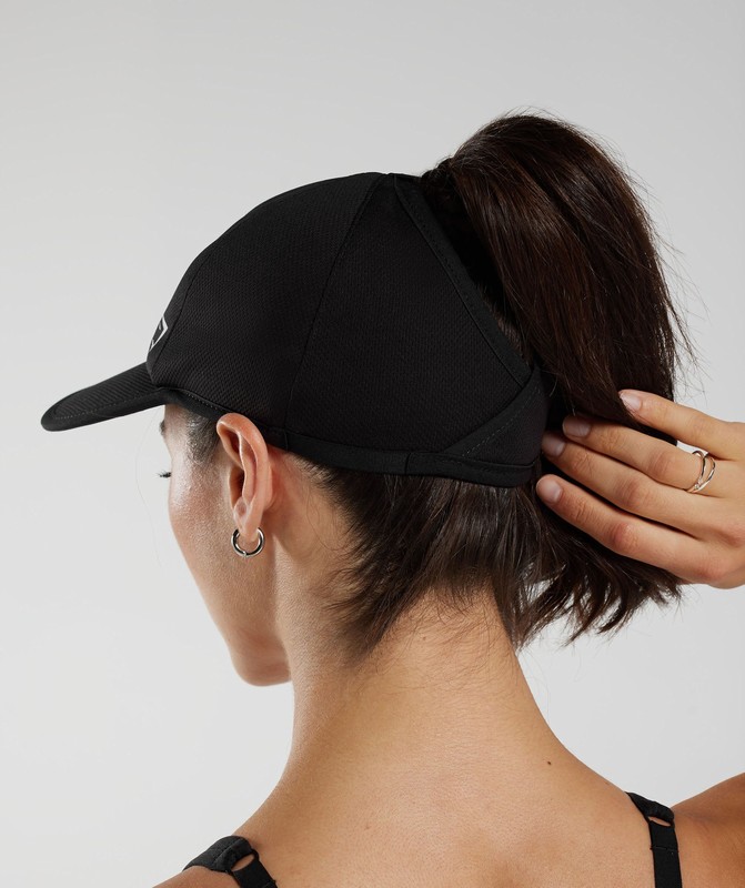 Gymshark Ponytail Cap Black | 01589OCLR