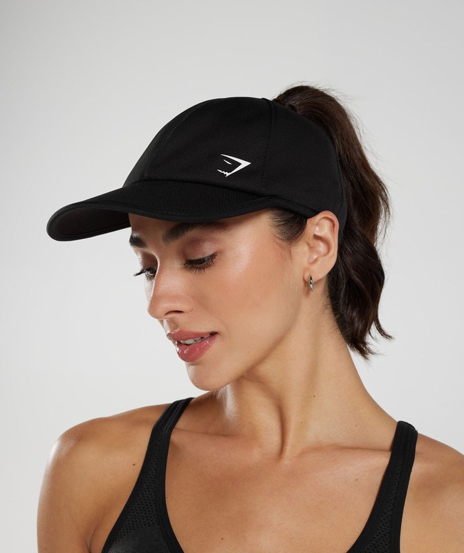 Gymshark Ponytail Cap Black | 01589OCLR