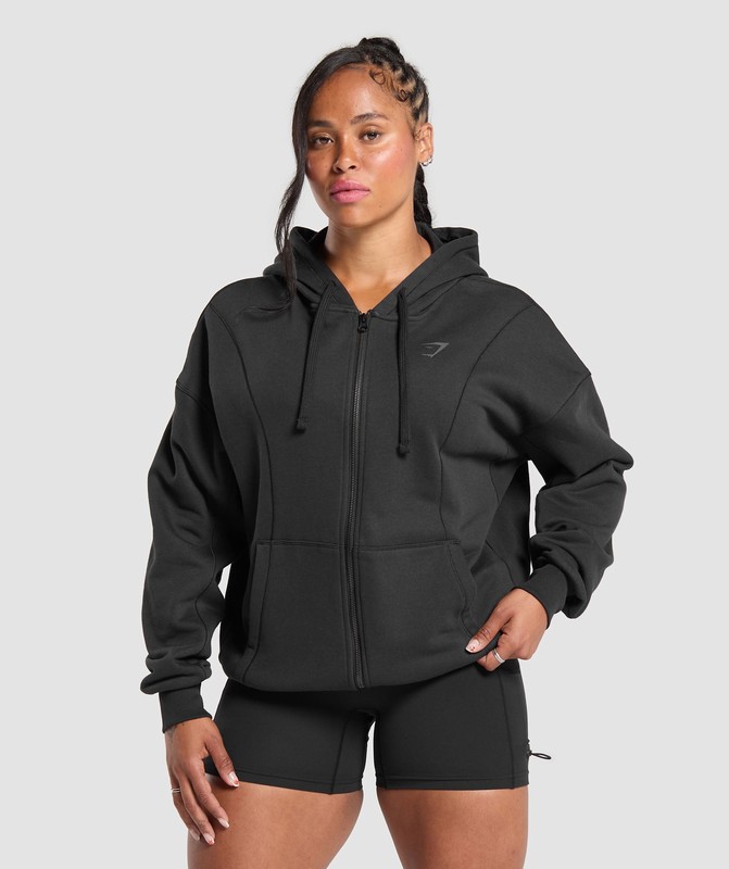 Gymshark Power Hoodie Black | 34290MQJO