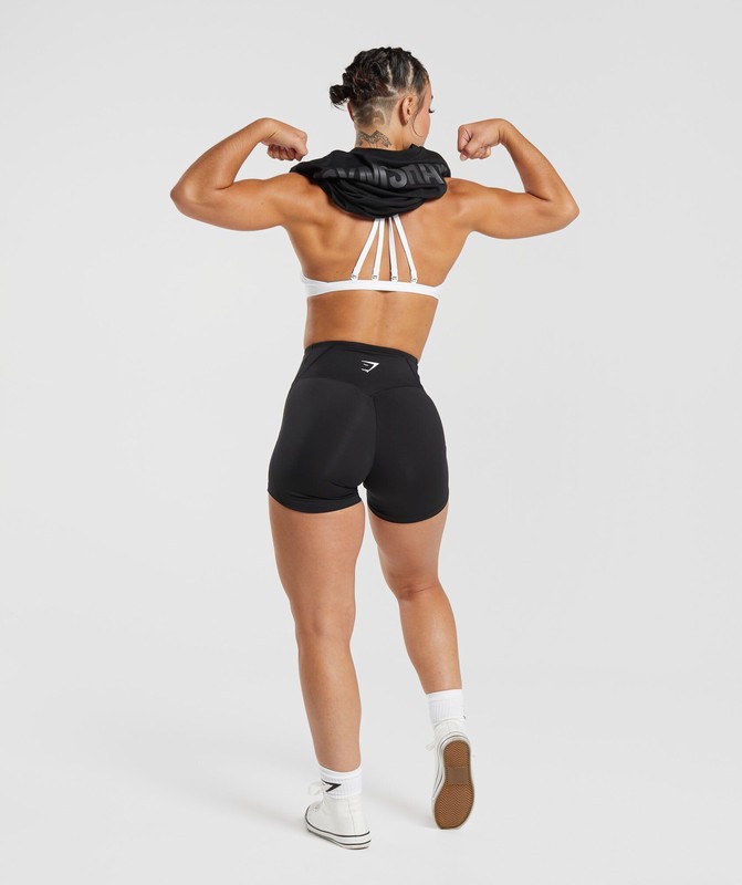 Gymshark Power Oversized T-Shirt Black | 07659GVBA
