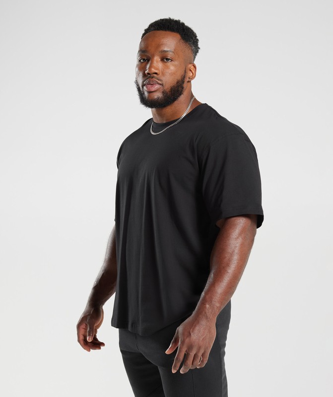 Gymshark Power T-Shirt Black | 73608PRTY