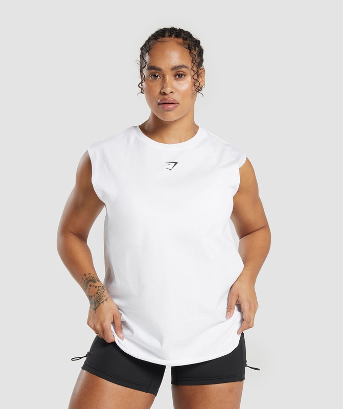 Gymshark Power Tank White | 81203HJTY