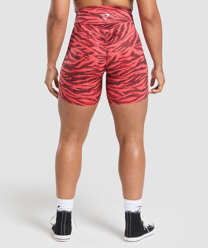 Gymshark Power Tight Shorts Varsity Pink | 03516EORK