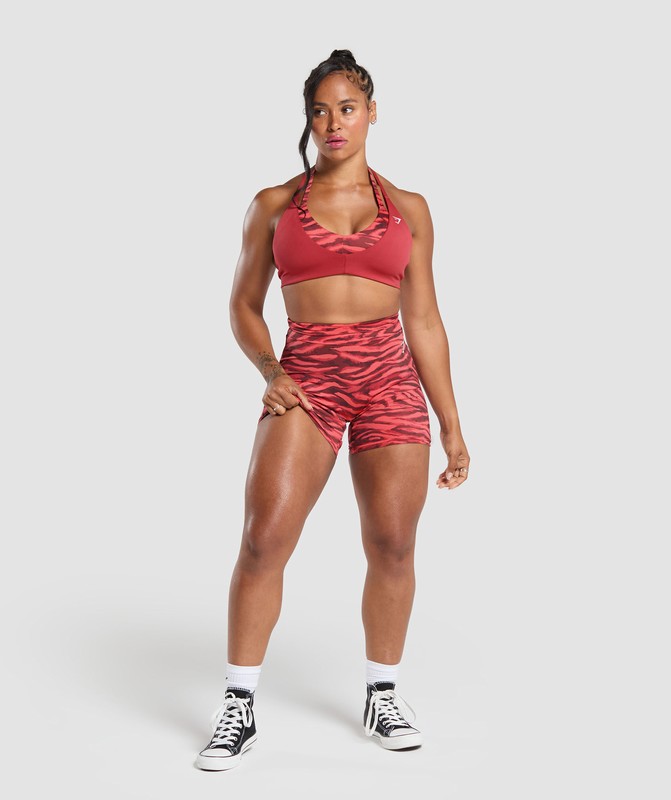 Gymshark Power Tight Shorts Varsity Pink | 03516EORK