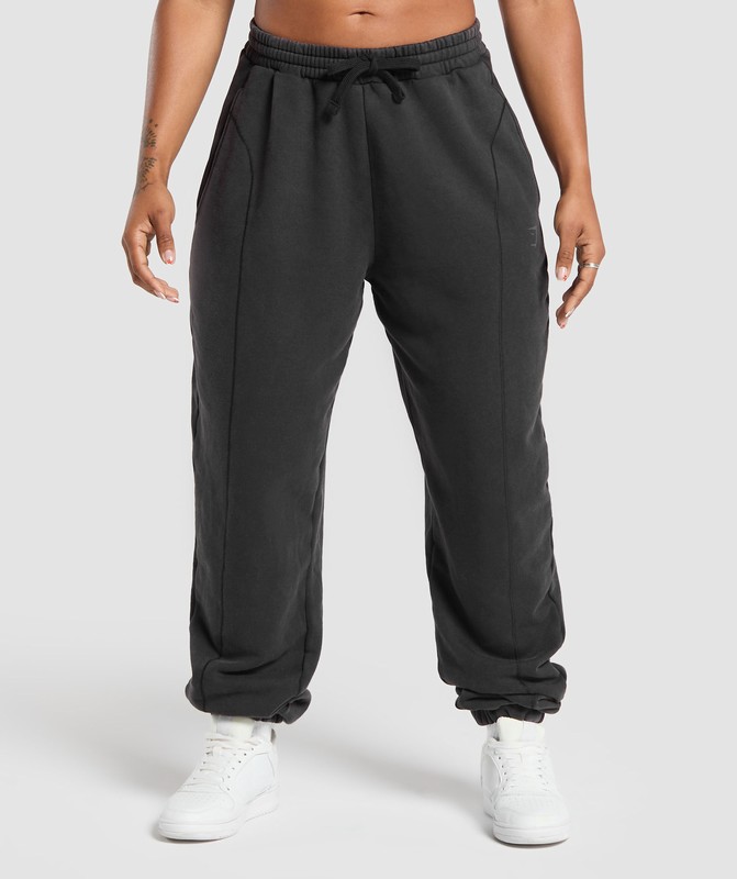 Gymshark Power Washed Joggers Black / Acid Wash | 27134PFOX