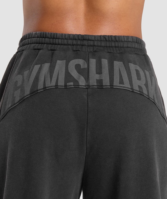Gymshark Power Washed Joggers Black / Acid Wash | 27134PFOX