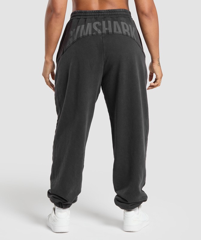 Gymshark Power Washed Joggers Black / Acid Wash | 27134PFOX