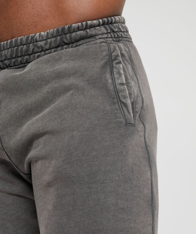 Gymshark Power Washed Joggers Onyx Grey | 17043NTKS