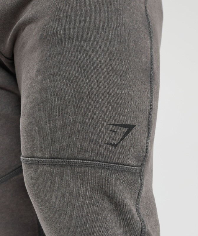 Gymshark Power Washed Joggers Onyx Grey | 17043NTKS