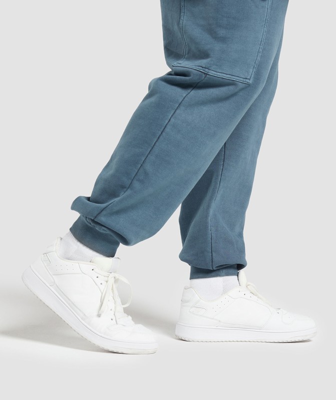 Gymshark Premium Legacy Cargo Pants Cargo Blue / Pigment Dye | 30659TRPJ