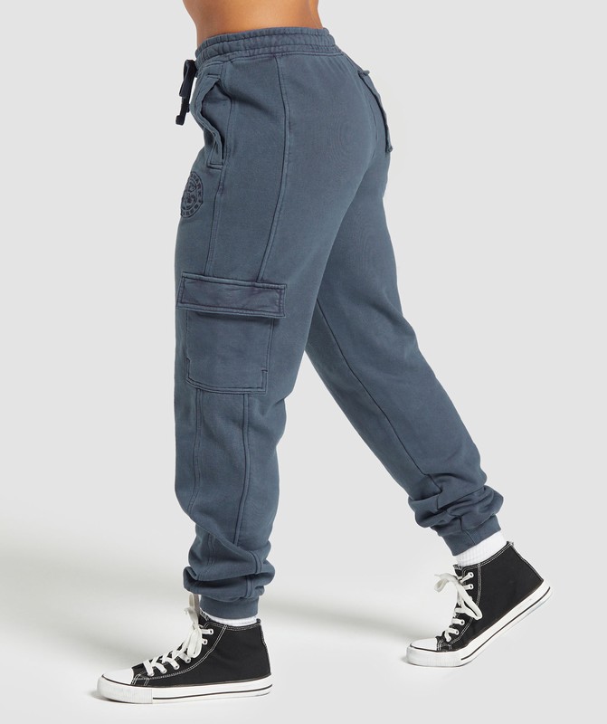 Gymshark Premium Legacy Joggers Heavy Blue / Pigment Dye | 51670EXQO