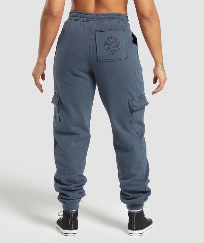 Gymshark Premium Legacy Joggers Heavy Blue / Pigment Dye | 51670EXQO