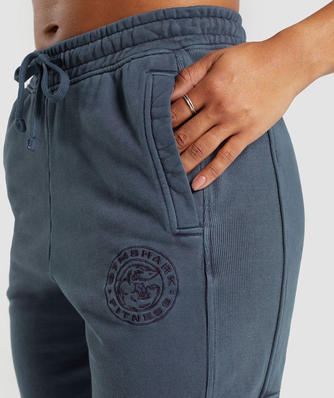 Gymshark Premium Legacy Joggers Heavy Blue / Pigment Dye | 51670EXQO
