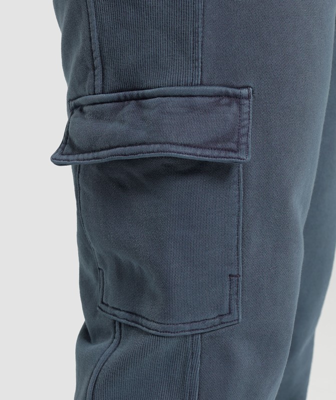 Gymshark Premium Legacy Joggers Heavy Blue / Pigment Dye | 51670EXQO