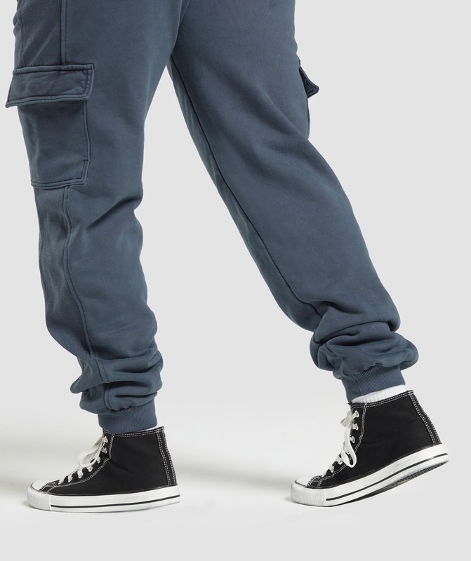 Gymshark Premium Legacy Joggers Heavy Blue / Pigment Dye | 51670EXQO