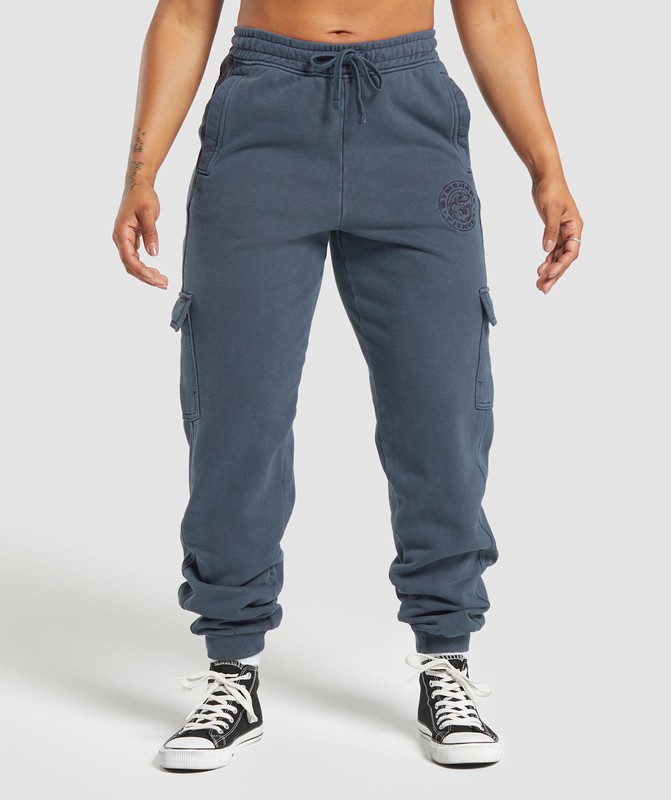 Gymshark Premium Legacy Joggers Heavy Blue / Pigment Dye | 51670EXQO