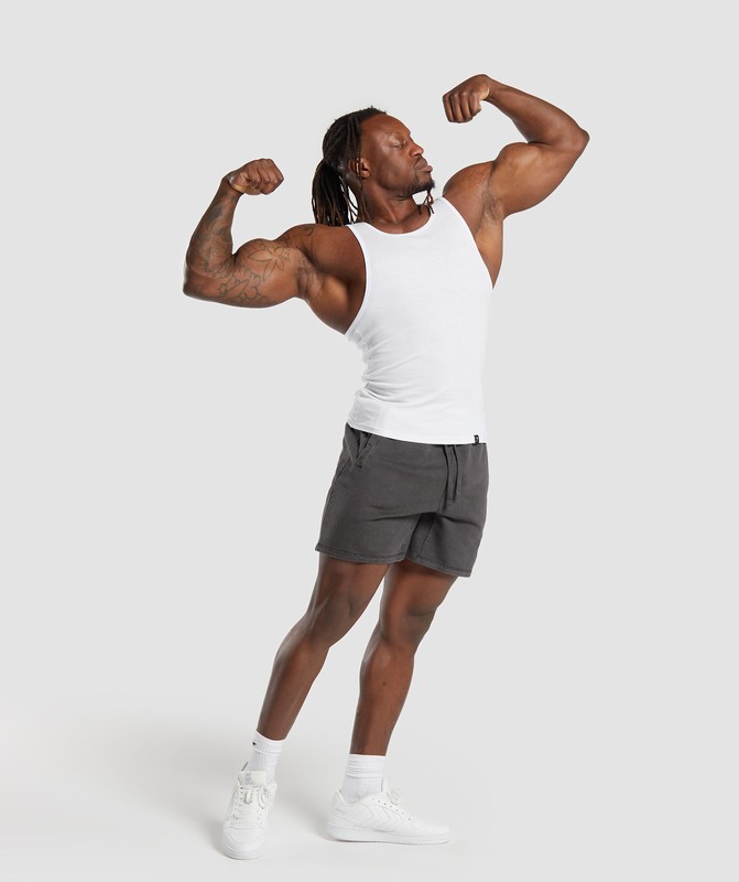 Gymshark Premium Legacy Shorts Black / Pigment Dye | 26730GMUQ