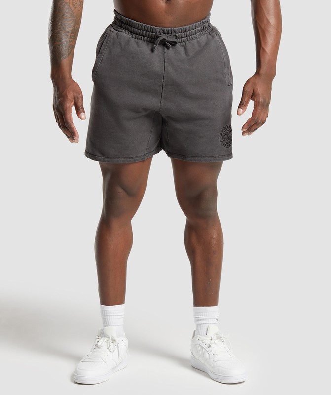 Gymshark Premium Legacy Shorts Black / Pigment Dye | 26730GMUQ