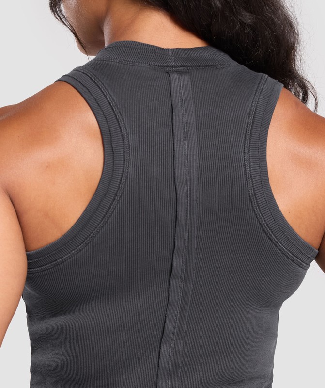 Gymshark Premium Legacy Tank Black / Pigment Dye | 08563MZXV