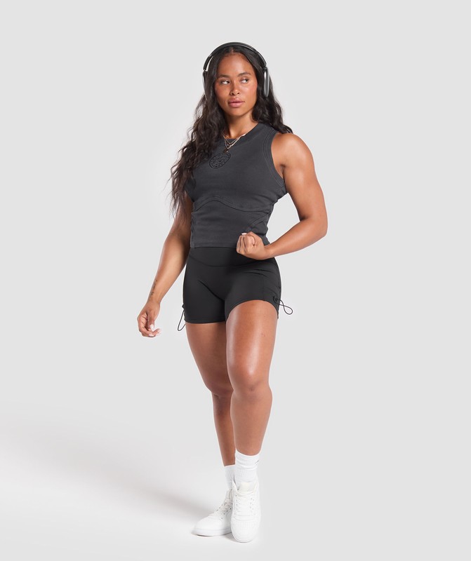 Gymshark Premium Legacy Tank Black / Pigment Dye | 08563MZXV