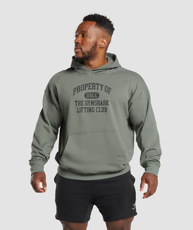 Gymshark Property Of Hoodie Unit Green | 31807OWXI