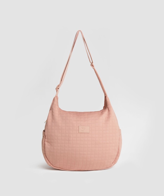 Gymshark Quilted Bag Faded Pink | 83461IVCE