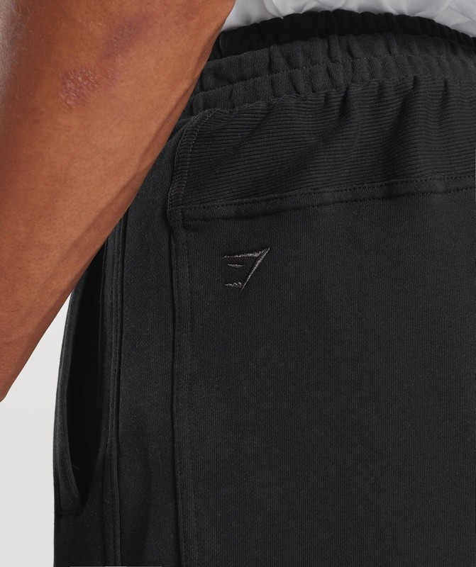Gymshark Rest Day Essentials 7" Shorts Black | 75693MLQR