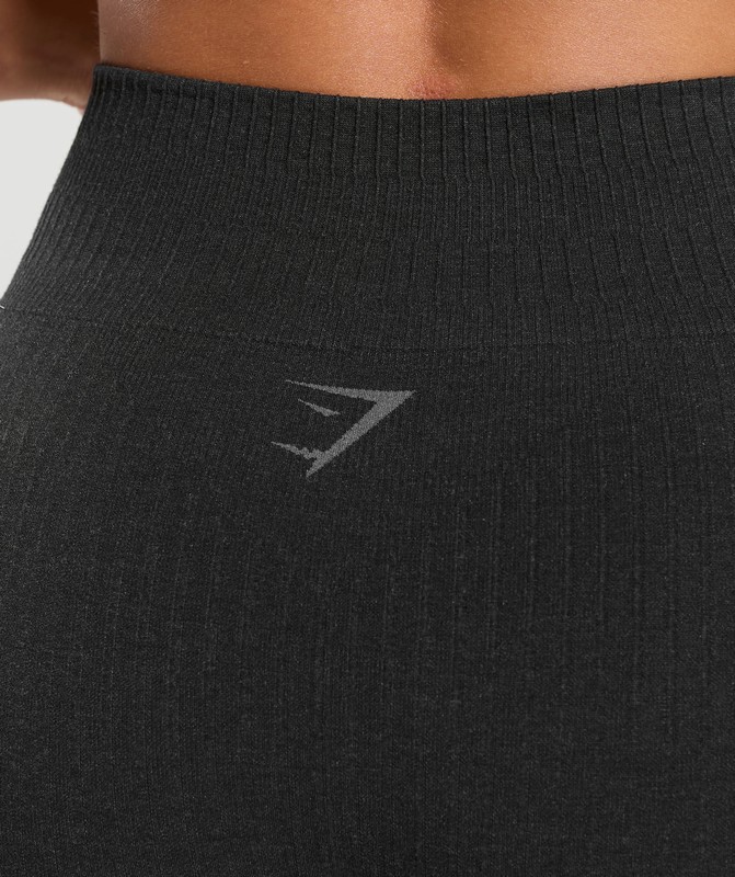 Gymshark Rest Day Seamless Modal Leggings Bros Coal Marl | 98526SAQY