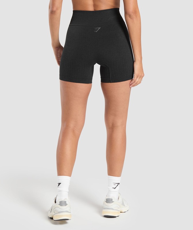 Gymshark Rest Day Seamless Modal Shorts Bros Coal Marl | 93684MQLC