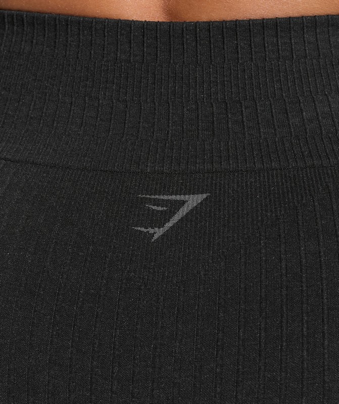 Gymshark Rest Day Seamless Modal Shorts Bros Coal Marl | 93684MQLC