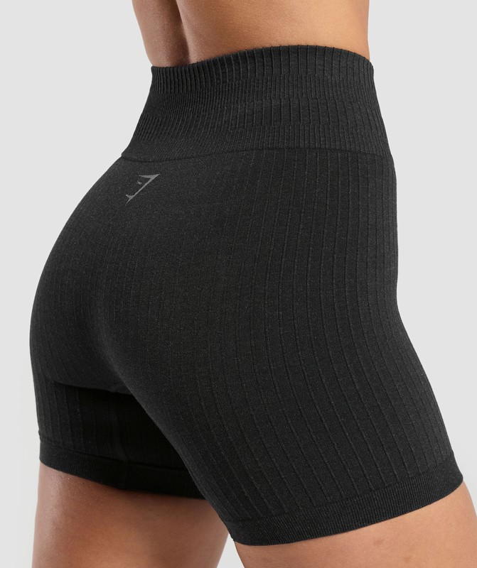 Gymshark Rest Day Seamless Modal Shorts Bros Coal Marl | 93684MQLC