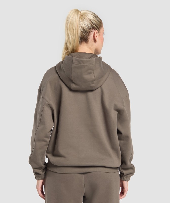 Gymshark Rest Day Sweats 2.0 Oversized Hoodie Camo Brown | 96473VJQP