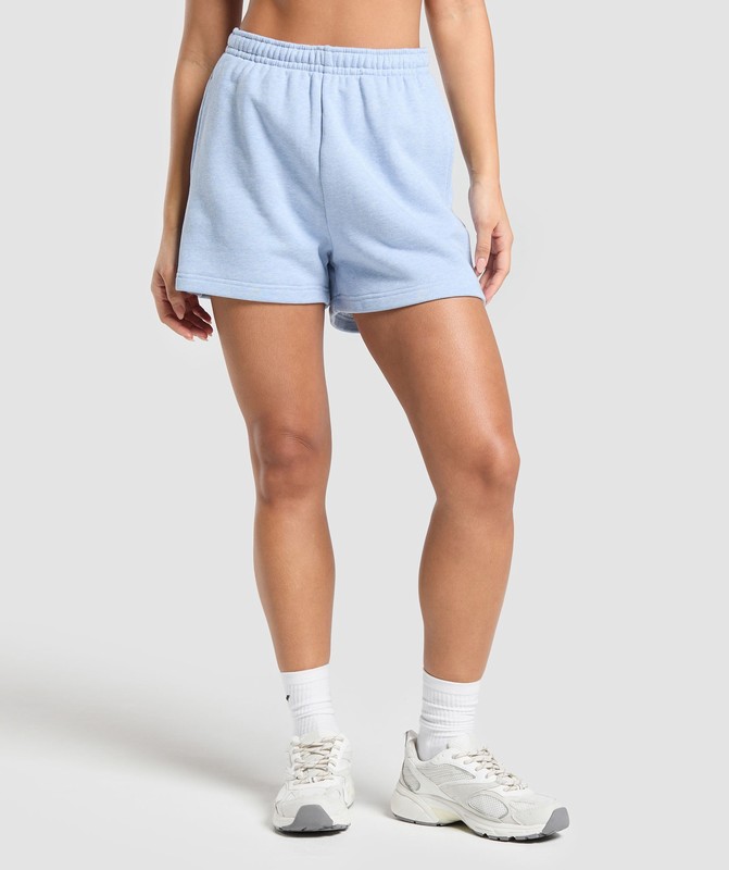 Gymshark Rest Day Sweats 2.0 Shorts Blue Marl | 19348DVKO