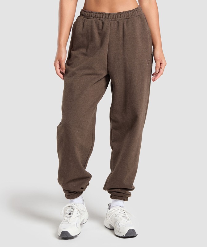Gymshark Rest Day Sweats Jogger Bros Cozy Brown Marl | 07819SUML