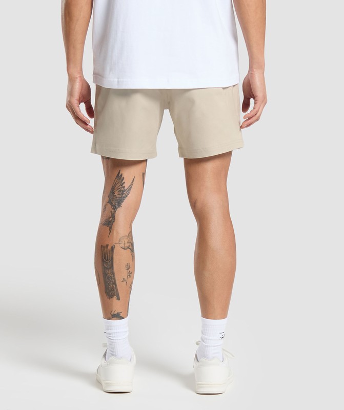 Gymshark Rest Day Woven Shorts Pebble Grey | 94037MHRE