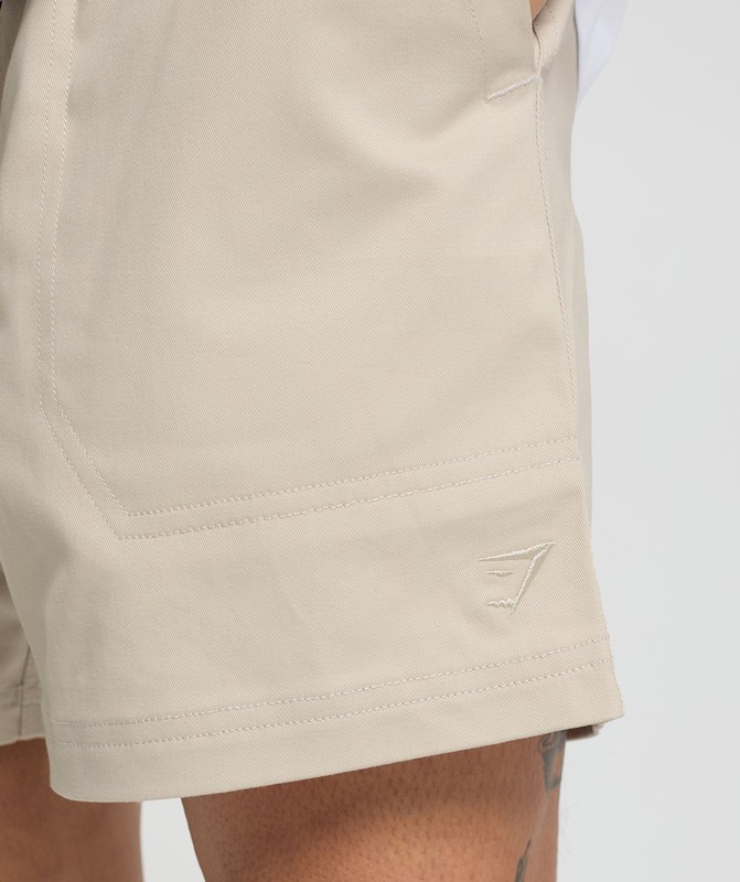 Gymshark Rest Day Woven Shorts Pebble Grey | 94037MHRE