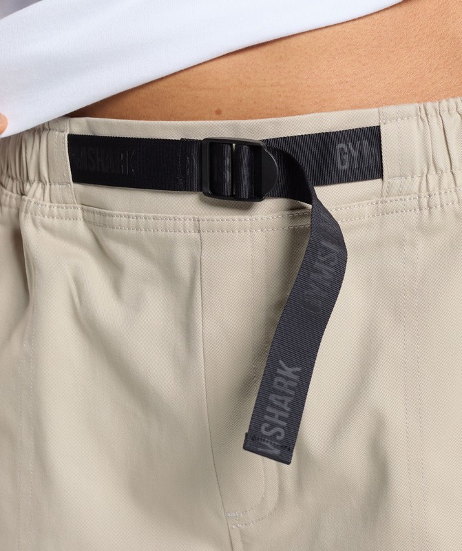 Gymshark Rest Day Woven Shorts Pebble Grey | 94037MHRE