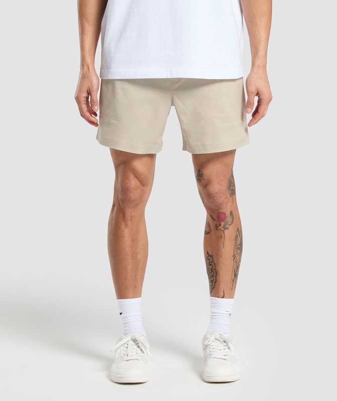 Gymshark Rest Day Woven Shorts Pebble Grey | 94037MHRE