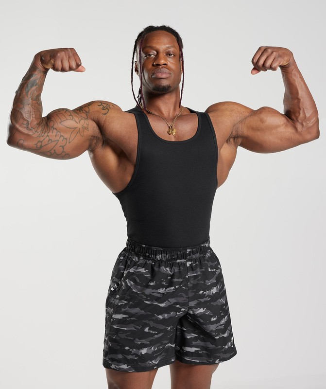 Gymshark Ribbed Tank 1PK Black | 14902BARO