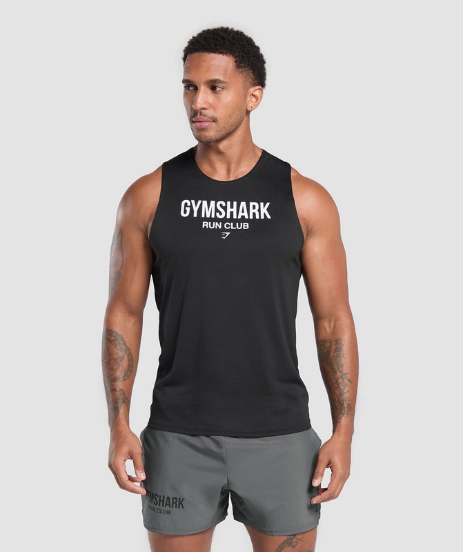 Gymshark Running Dept. Tank Black | 27645RULE