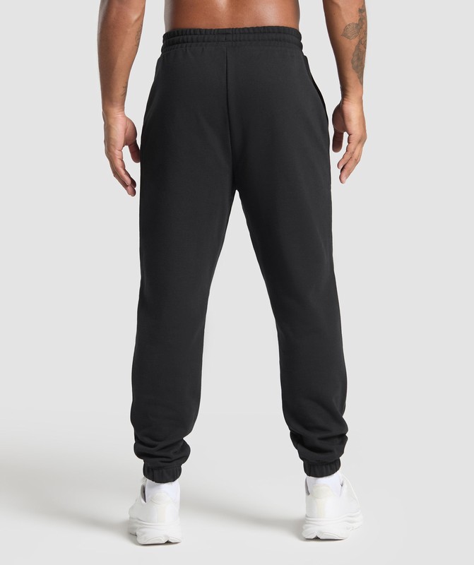 Gymshark Running Graphic Joggers Black | 05124OKST