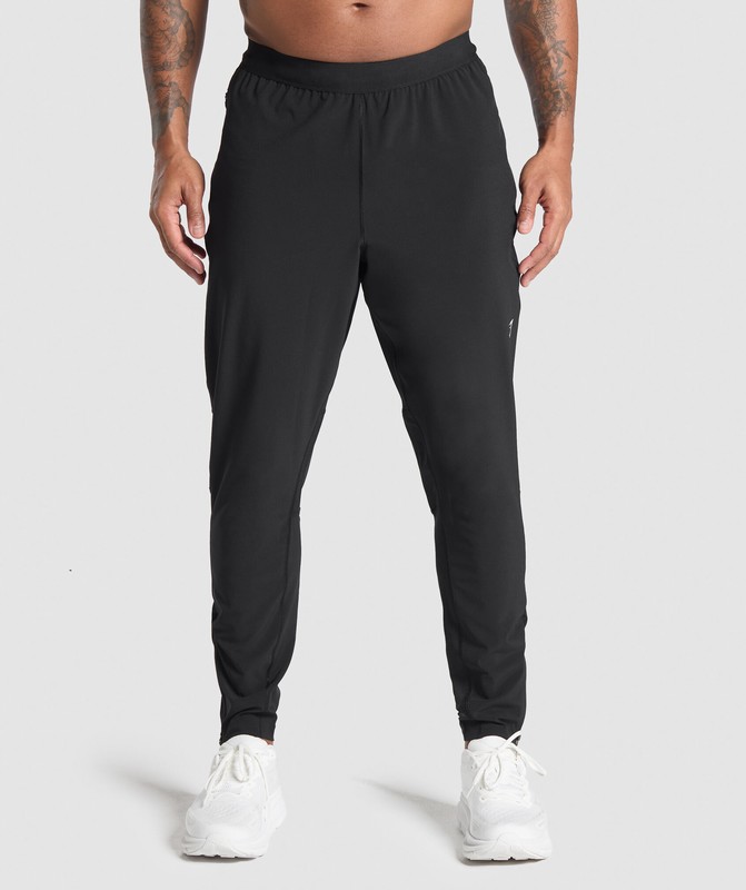 Gymshark Running Performance Joggers Black | 12859YWFX