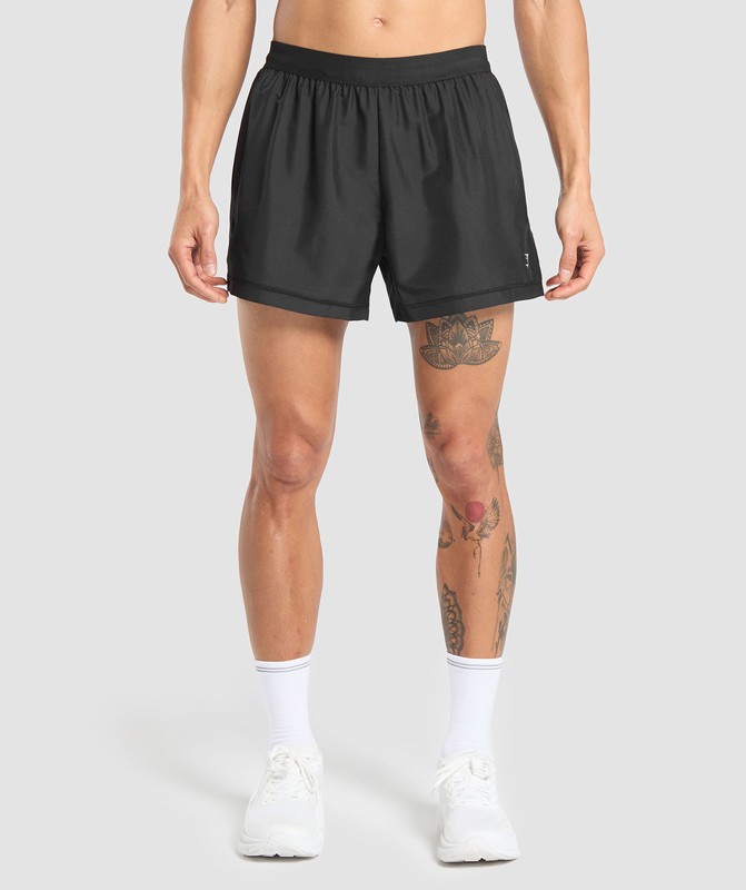 Gymshark Running Shorts Black | 19345KYUZ