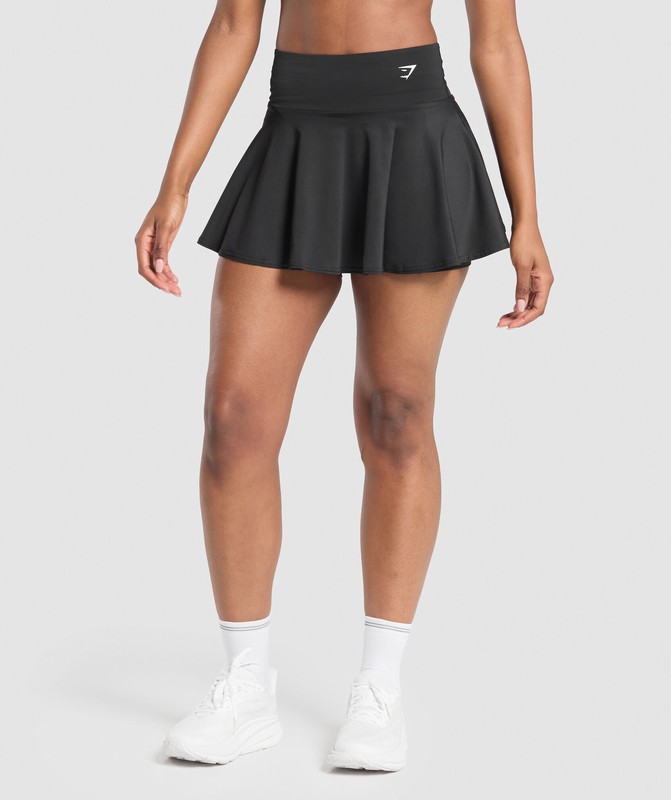 Gymshark Running Skort Black | 79824RFJQ
