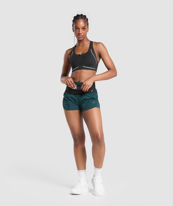 Gymshark Running Sports Bra Black | 43170MQBO