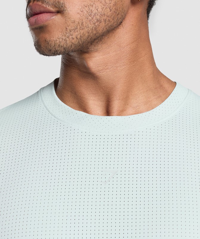 Gymshark Running T Shirt Cool Blue | 48973LOKJ