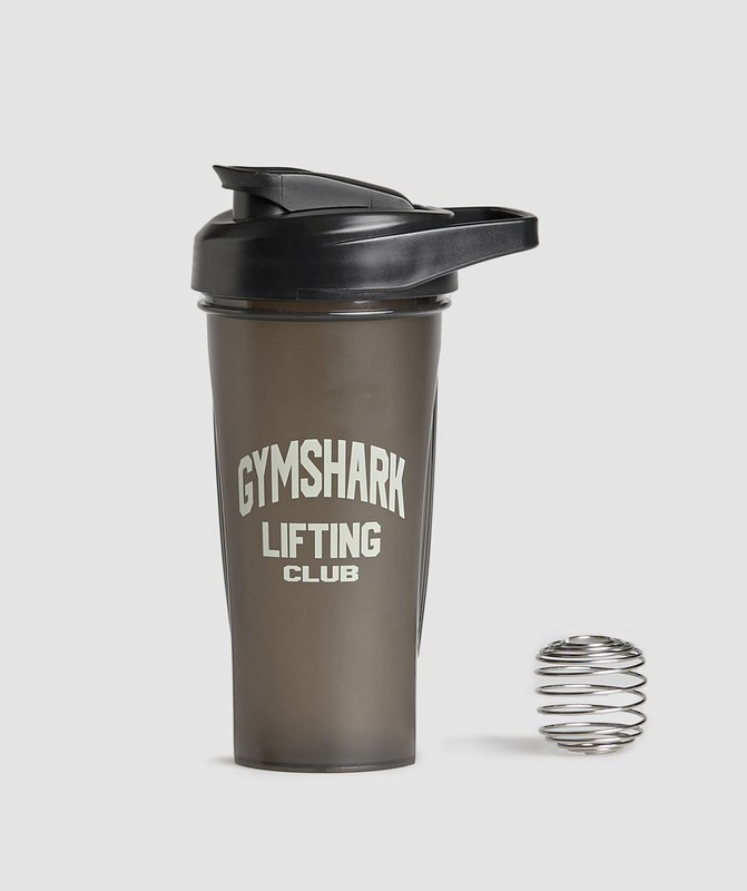 Gymshark Shaker Bottle- GS Lifting Club Graphic Black | 65389PVIG