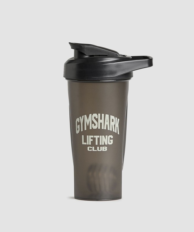 Gymshark Shaker Bottle- GS Lifting Club Graphic Black | 65389PVIG