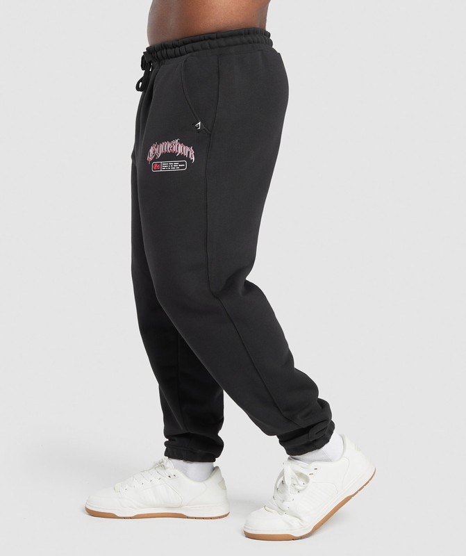 Gymshark Shark Joggers Black | 32680CSEB