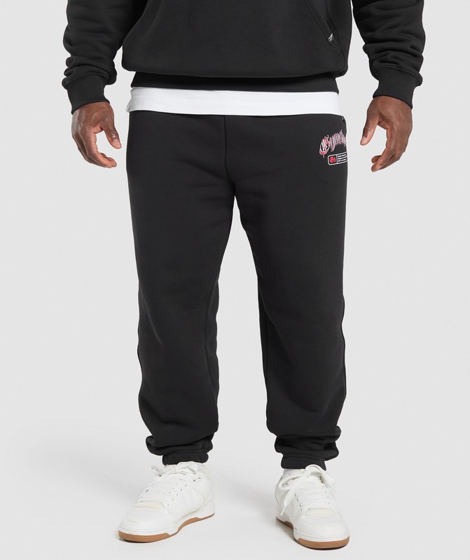 Gymshark Shark Joggers Black | 32680CSEB